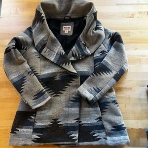 Mossimo Aztec/tribal Print Coat Sz L